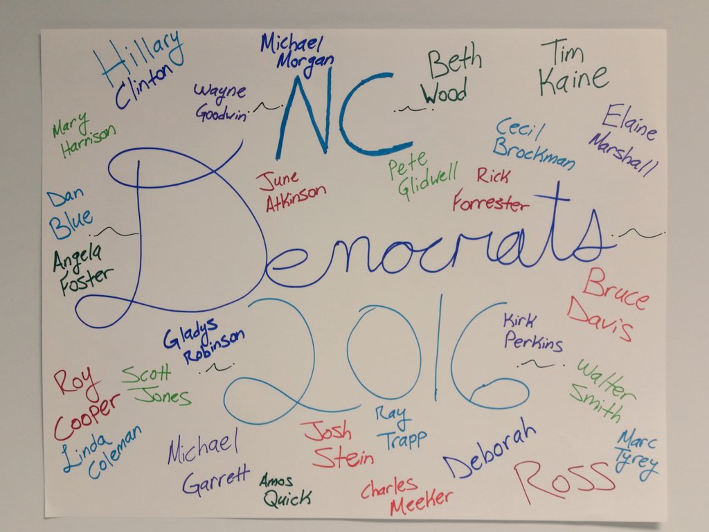 DangeloNCblue's tweet image. Made this today to get ready for R 10 office opening. #10acious #turnNCblue  #DemocraticParty