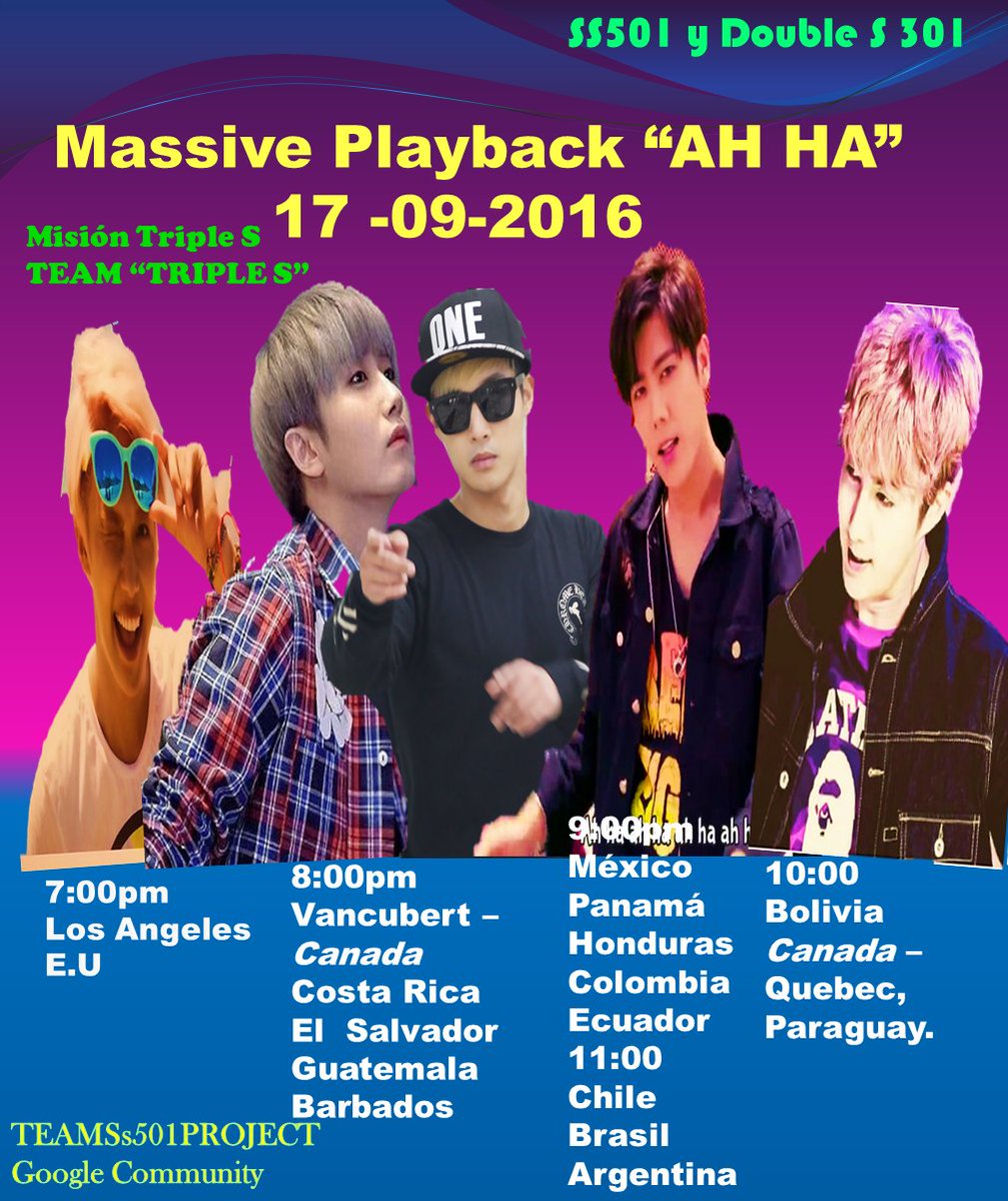 Team_501Project's tweet photo. @SS501PERUTS  @TripleS_br  #TripleS #TeamTripleS
@TripleSchile @TripleS_SV @triplescolombia difundan y participen https://t.co/s4NsRRSucx