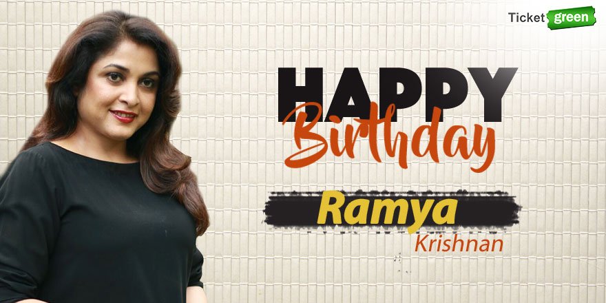 TGTicketgreen's tweet photo. We wish actress @meramyakrishnan a very Happy Birthday! #RamyaKrishnan https://t.co/ZOqw89RyAQ