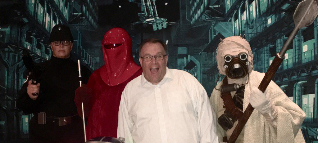 mikehorrocks's tweet photo. May the force be with you at #SYMSD and Luke I am not your father. #flyingmonkeyshow https://t.co/QZ4suEKq5A