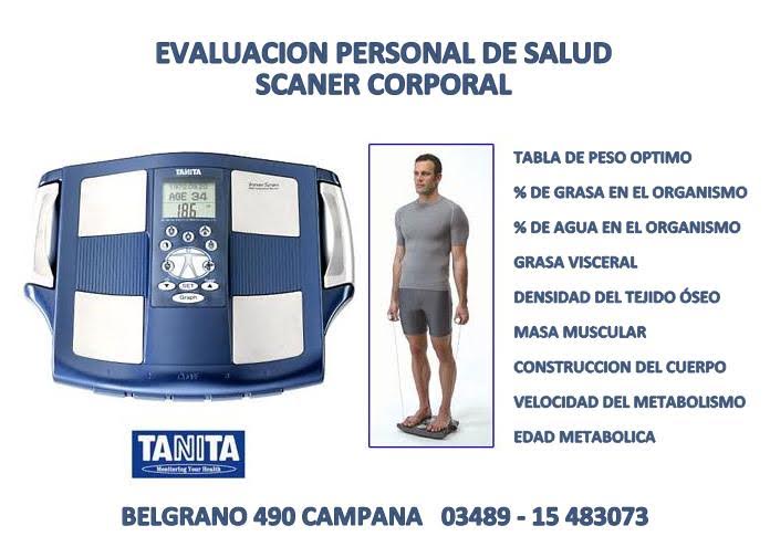 Todos los jueves en Belgrano 490, Campana, te esperamos!
Scaner corporal, ¿Como esta tu cuerpo por dentro?