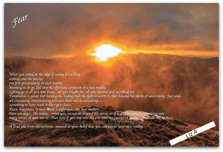 masterofok's tweet image. When you stand on the edge of sanity for so long....... #staystrong #masterofok