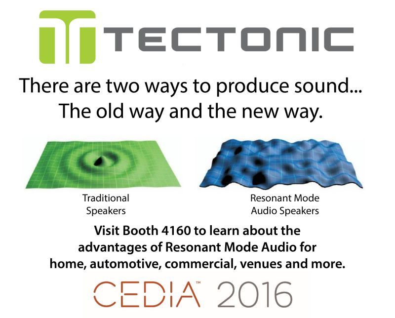 tectoniclabs's tweet photo. Hear the benefits of Resonant Mode #Audio @CEDIA. Demos in Booth 4160. #CEDIA16 #CEDIATweeps #AVTweeps #LiveInstall https://t.co/VpAT0bso3I