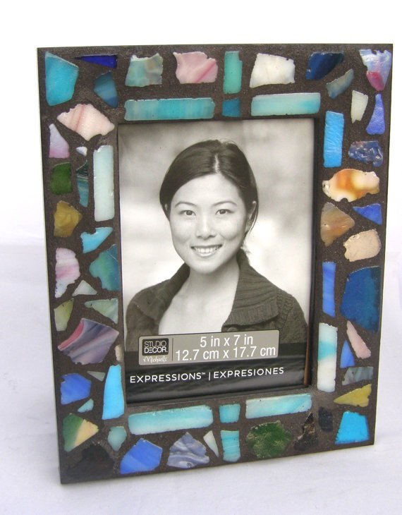 corytcreations's tweet photo. Beach Glass Mosaic Picture Frame  5 x 7 Photo Frame  OOAK Frame  Glass Frame  Coastal Decor Vacation Photo Frame ... https://t.co/qoBXJ5DHrM