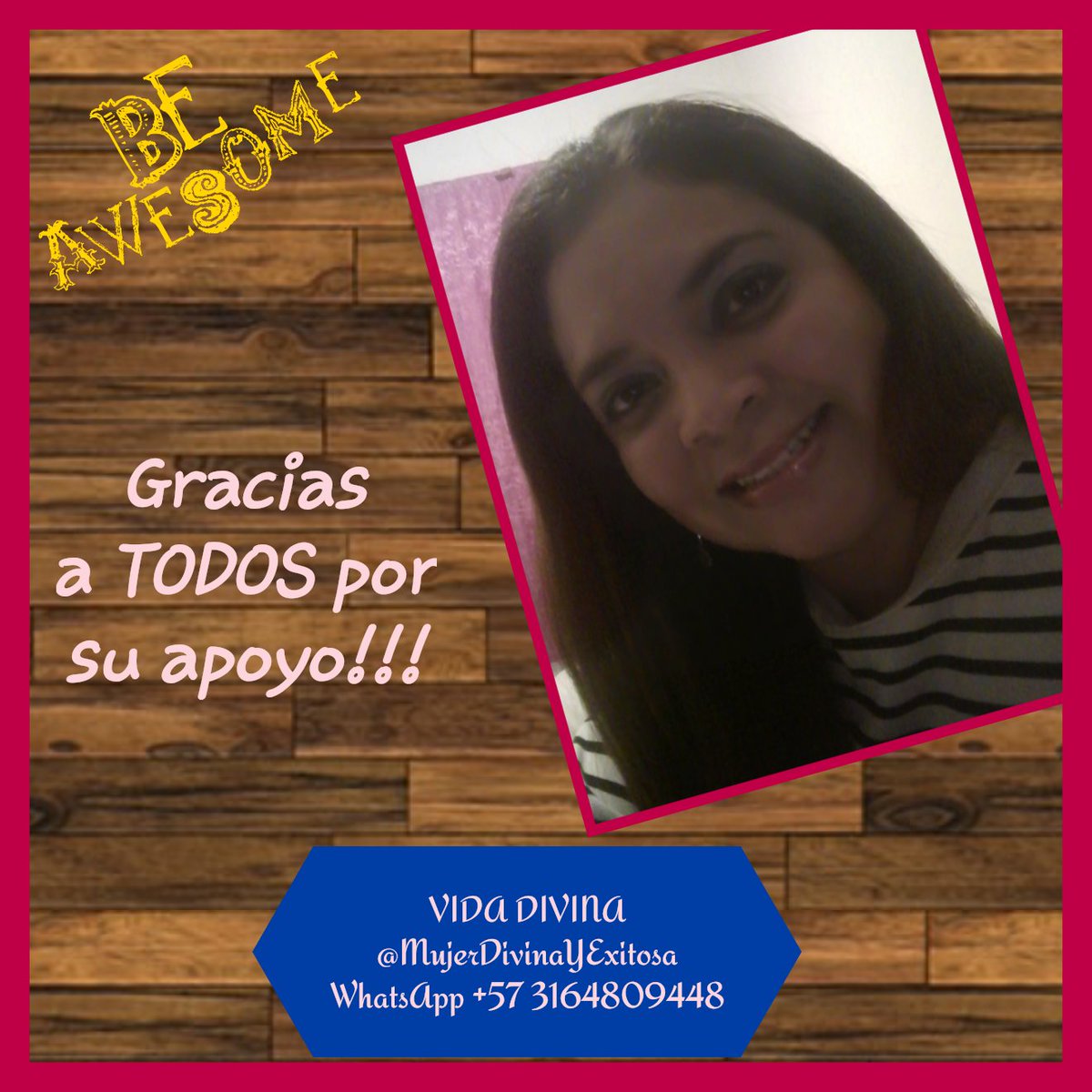 Para todos mis amigos y conocidos que se conectaron a mi presentación.
<a href="/vivimarcas/">MARCASVIVI</a> 
@MujerDivinaYExitosa en Facebook