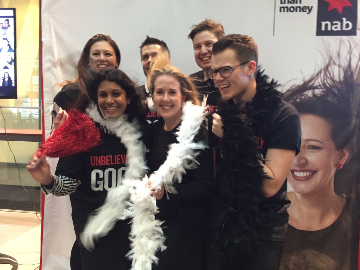 little_sjh's tweet photo. Thrilled to be launching NAB's new campaign to brokers #unbelievablygood @sebhalse @NicoleTriandos @MBonighton https://t.co/mxC3ez9Zx8