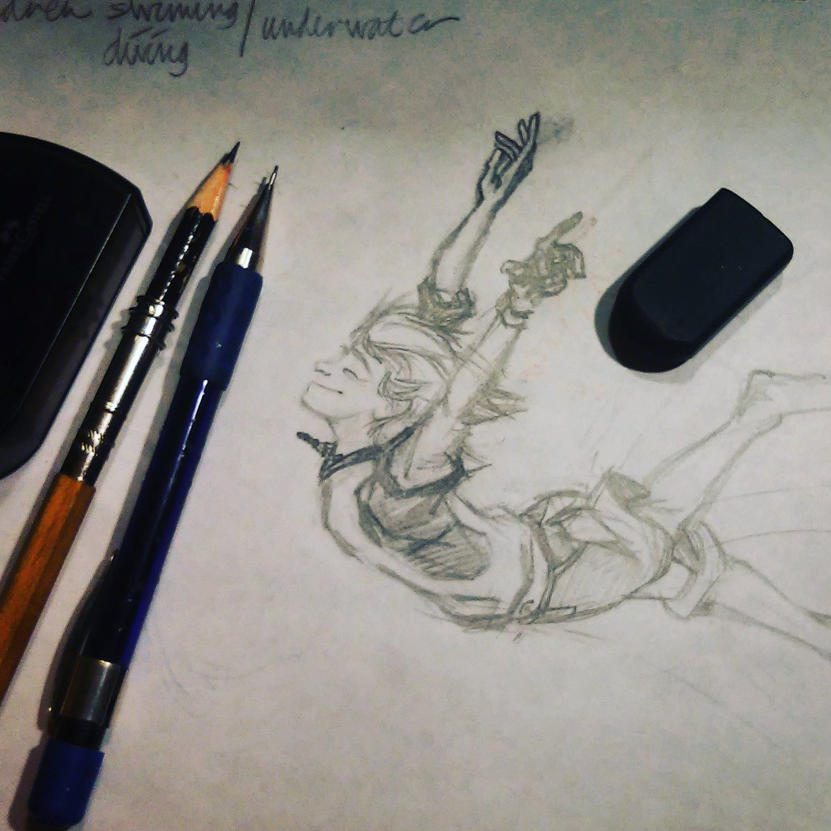 The_Shredstuh's tweet photo. My boyhood character diving in white space! Feels great to work on anatomy and posing. https://t.co/p8eAIBjv1L https://t.co/RgcVwRHU35