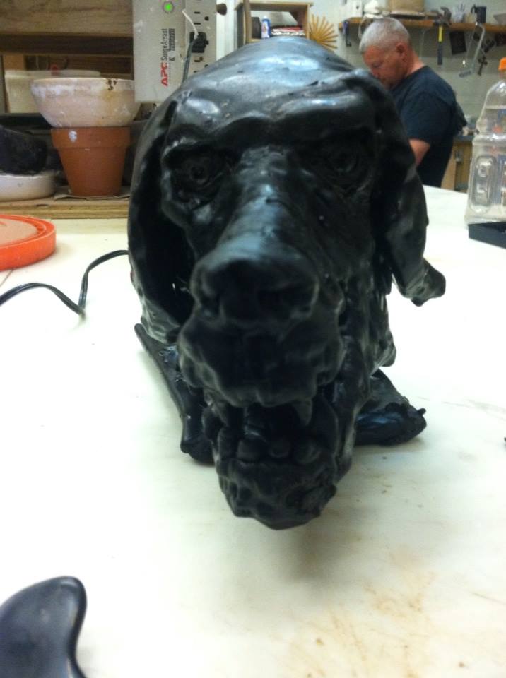 jatred's tweet photo. Wax sculpture going to fix the proportions to make a mold. Later Bronze and Glass casting https://t.co/zBsdLTG6Nr