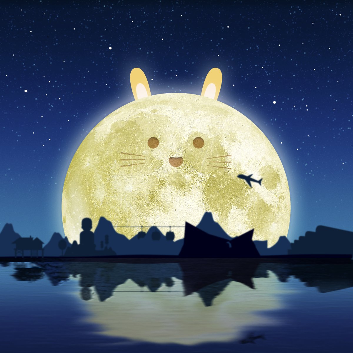 CitygateOutlets's tweet photo. Look up at the moon! #HappyMidAutumnFestival https://t.co/Fs6kq9FUwr
