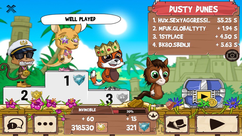 1stolenkissx's tweet photo. Gg!! #funrun2 #Globaltyty #1stPlace #sbenji https://t.co/c5l6EFmKnQ
