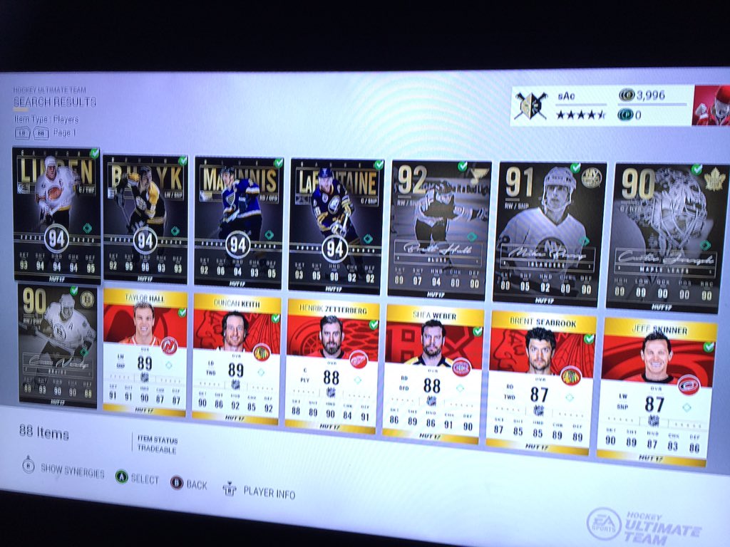 SacPreps's tweet image. Daaaamn gotta love jersey sales $$. Just Picked up that Bret Hull for 130 !! @EASPORTSNHL #NHL17 #HUT