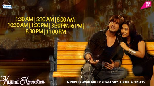 ShemarooBtown's tweet photo. Watch how @shahidkapoor and @vidya_balan's kismat connects in #KismatKonnection only on #Miniplex https://t.co/MbjP2uDpVv