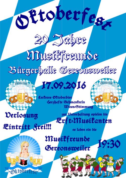 #Oktoberfest #Gereonsweiler