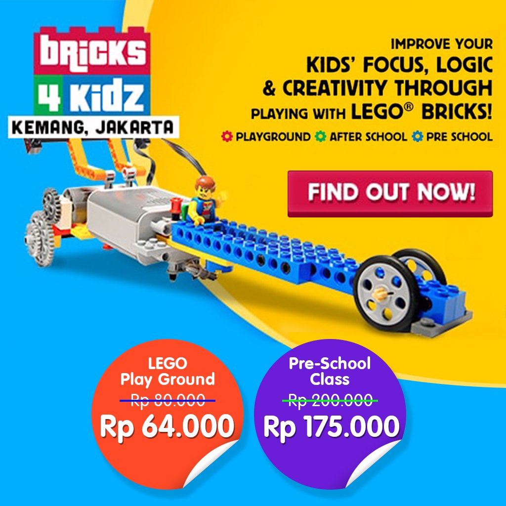 Hasil gambar untuk bricks 4 kidz kemang