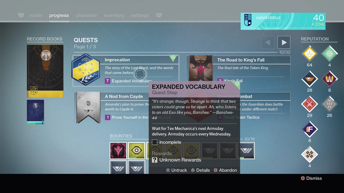 SalvastDluz's tweet photo. Finally getting it #THEFIRSTCURSE #destiny #Headshotkillspree @JMPDoubleX #PS4share https://t.co/ooBoHrME41