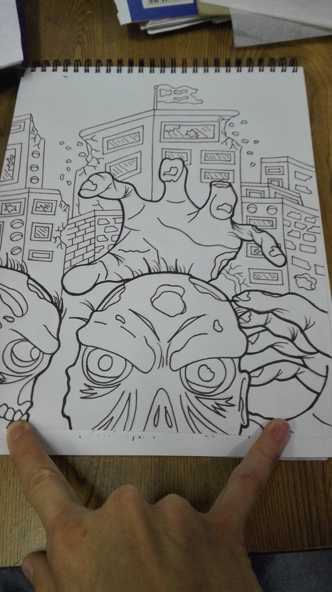 chechomtb84's tweet photo. #sketch on progress #zombies #zombiedesign #BlackArt #blackwork #loveforart #drawing #artbook #design https://t.co/xl1vf86tV1