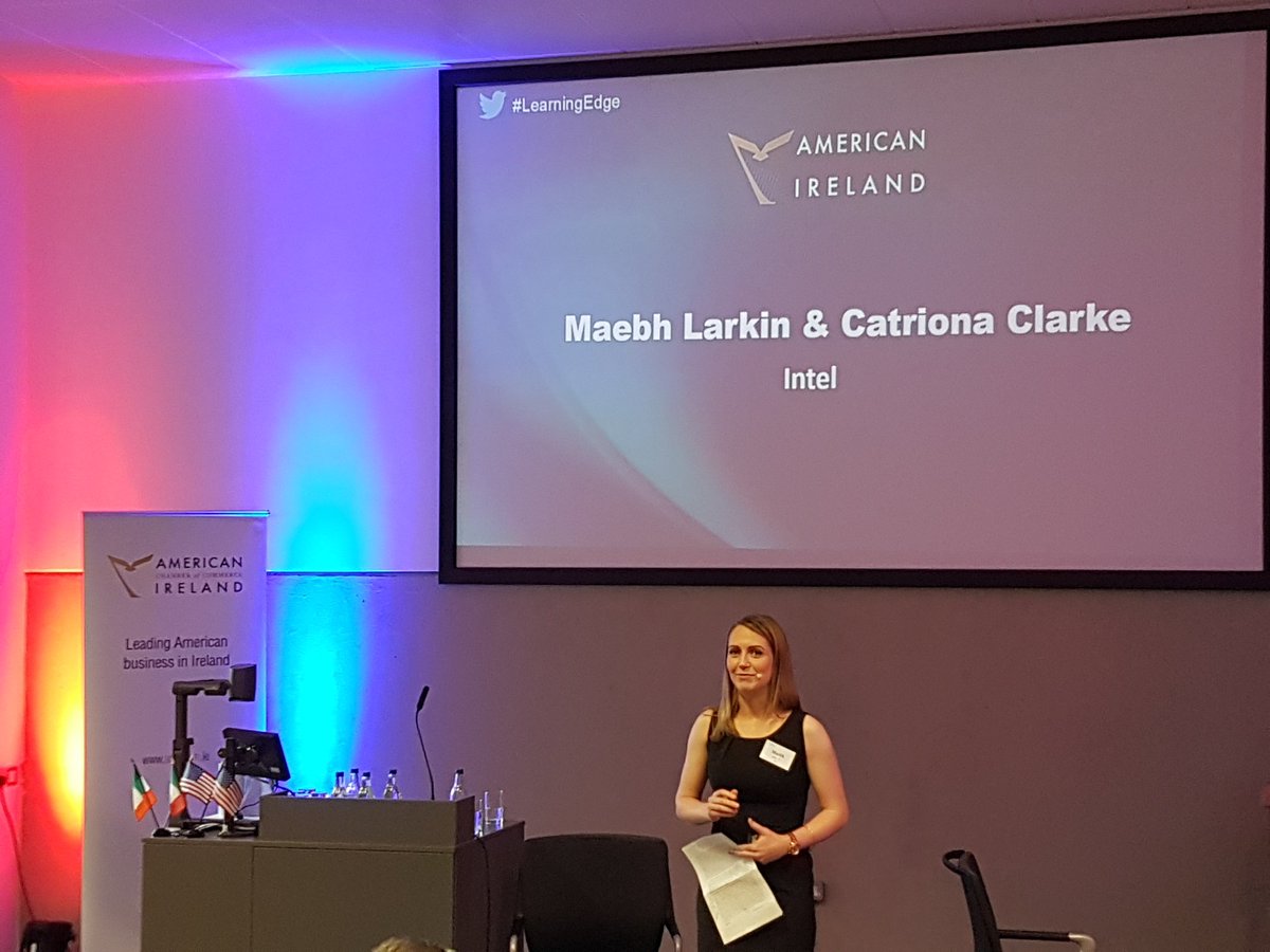 Intel_IRL's tweet image. Intel engineer Maebh Larkin shares her diverse learning journey @AmericanChamber #LearningEdge #womenintech