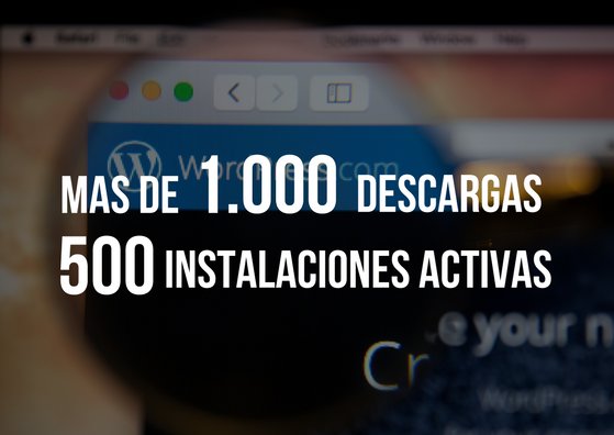 DMS_Legal's tweet photo. Superamos las 1000 descargas y 500 instalaciones de nuestro plugin legal y cookies Wordpress!https://t.co/Tt7LtVXjm5 https://t.co/mUPwvUoWHG