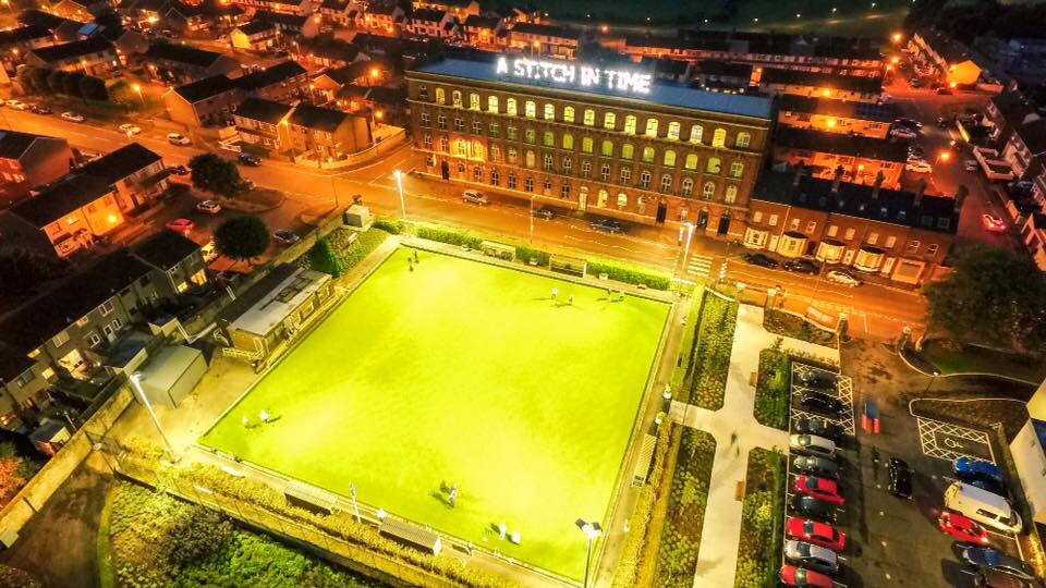 JoeDunn_Creggan's tweet photo. A quick shot last night over Rosemount Factory and Brooke park bowling club. Lovely Derry #DerryHappy https://t.co/BaZBVALUVO