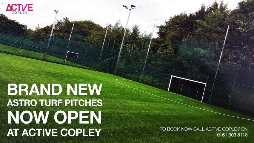 active_tameside's tweet photo. We have four brand new Astro Pitches at Active Copley - book your team a place today! Call 0161 303 8118 for details https://t.co/eGVlUc1ONY