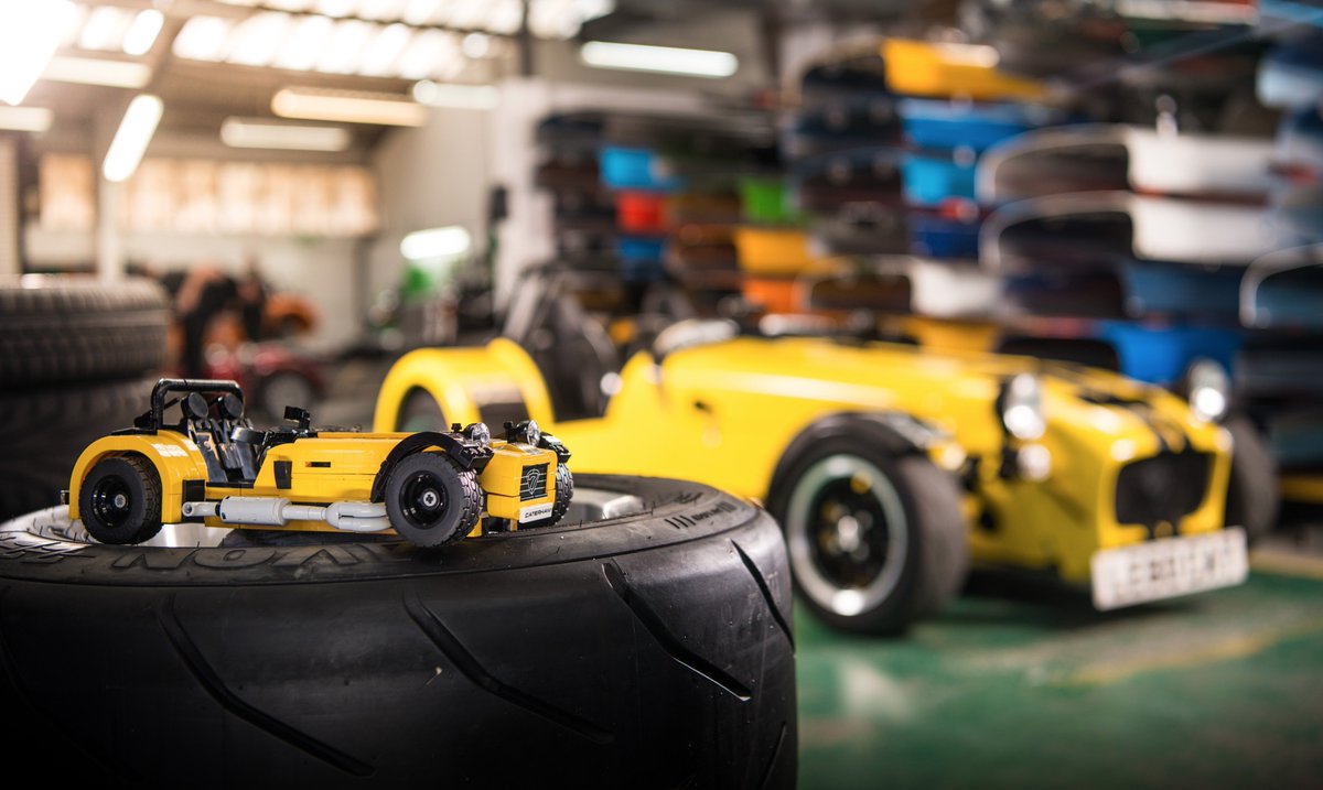 LEGO_Group's tweet photo. Just revealed! When @caterhamcars and LEGO bricks mix, you get the #LEGOCaterham 620R #CaterhamCars https://t.co/y8oaCoJBti