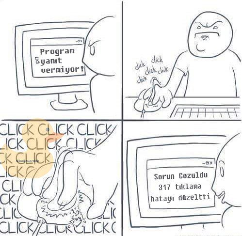 kodvizit's tweet photo. Siz de program yanıt vermedi diye fareyi cezalandıranlardan mısınız? :)) Arkadaşlarınızı etiketleyin 😄
#kod #yanit… https://t.co/g4CRNey3s4