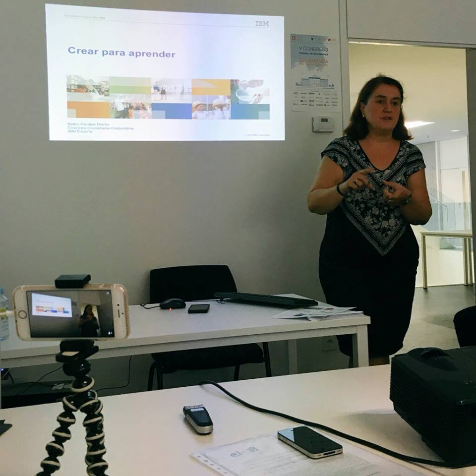 Belemperalesmar's tweet photo. Belén Perales, Directora de @IBMRSC, partició ayer en el workshop de Educación en Informática sub 18 #edinf2016 https://t.co/Wi6ZQf4kGD