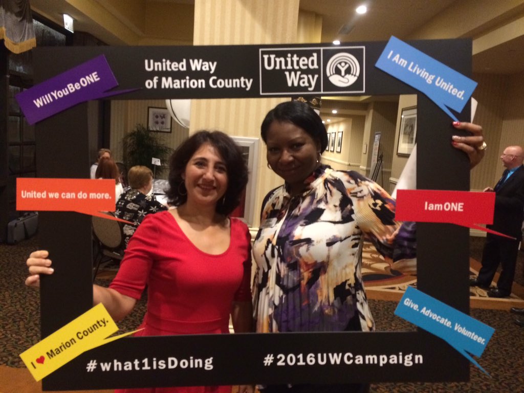 UWMarionCounty's tweet photo. United Way is gearing up this morning for our campaign kickoff! #what1isdoing #WillYouBeOne #IamOne https://t.co/w8aMp5zyuF