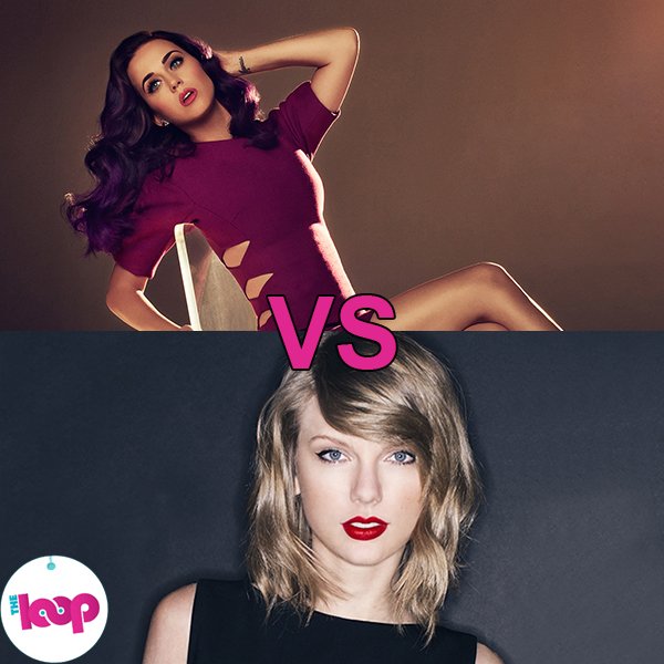 TheLoopAu's tweet photo. #LoopOff: It's @taylorswift13 - 'Shake It Off' vs @katyperry - 'I Kissed A Girl'. #LoopOffTaylor or #LoopOffKaty https://t.co/g04LUc90RR