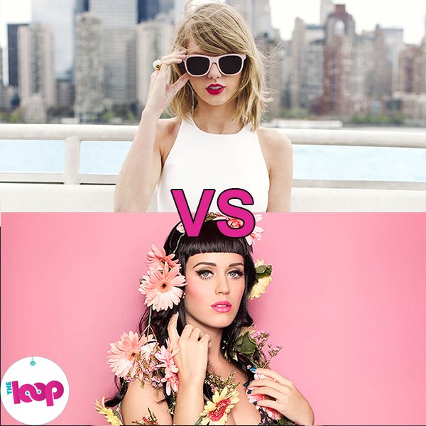 TheLoopAu's tweet photo. Are you team @taylorswift13 or team @katyperry? Vote for the #LoopOff winner with #LoopOffKaty or #LoopOffTaylor https://t.co/PxKqtEoAu2