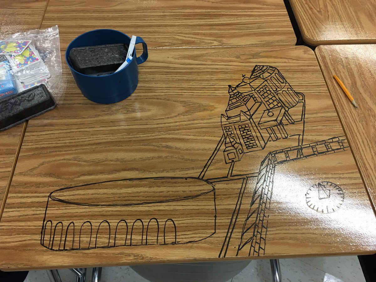 mafarrace's tweet photo. 1 of my Ss doodles on desk re: what we learn. Beautiful! I'll let Ps know-along w/art T! #❤️DryErase #EncourageHim https://t.co/pY3QO97x5f