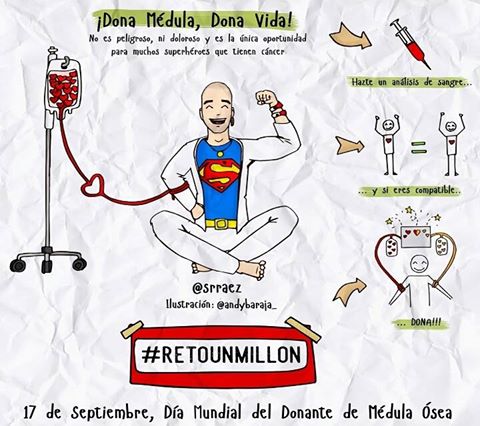 Este sábado #retounmillon ¿Quieres ser voluntario e informar sobre cómo donar médula osea?   ow.ly/PX4b304cb5d
