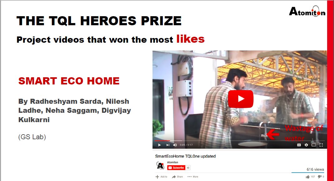 _gslab's tweet photo. Project video that won most likes @AtomitonInc #TQLOne Smart Eco Homes by @_gslab #IoT 
https://t.co/QP52JLk8nm https://t.co/h4gursB088