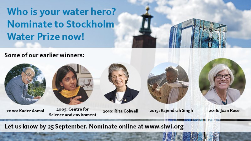 Don't forget to nominate your #water hero! Nominate now at ow.ly/EVKS304a9tn