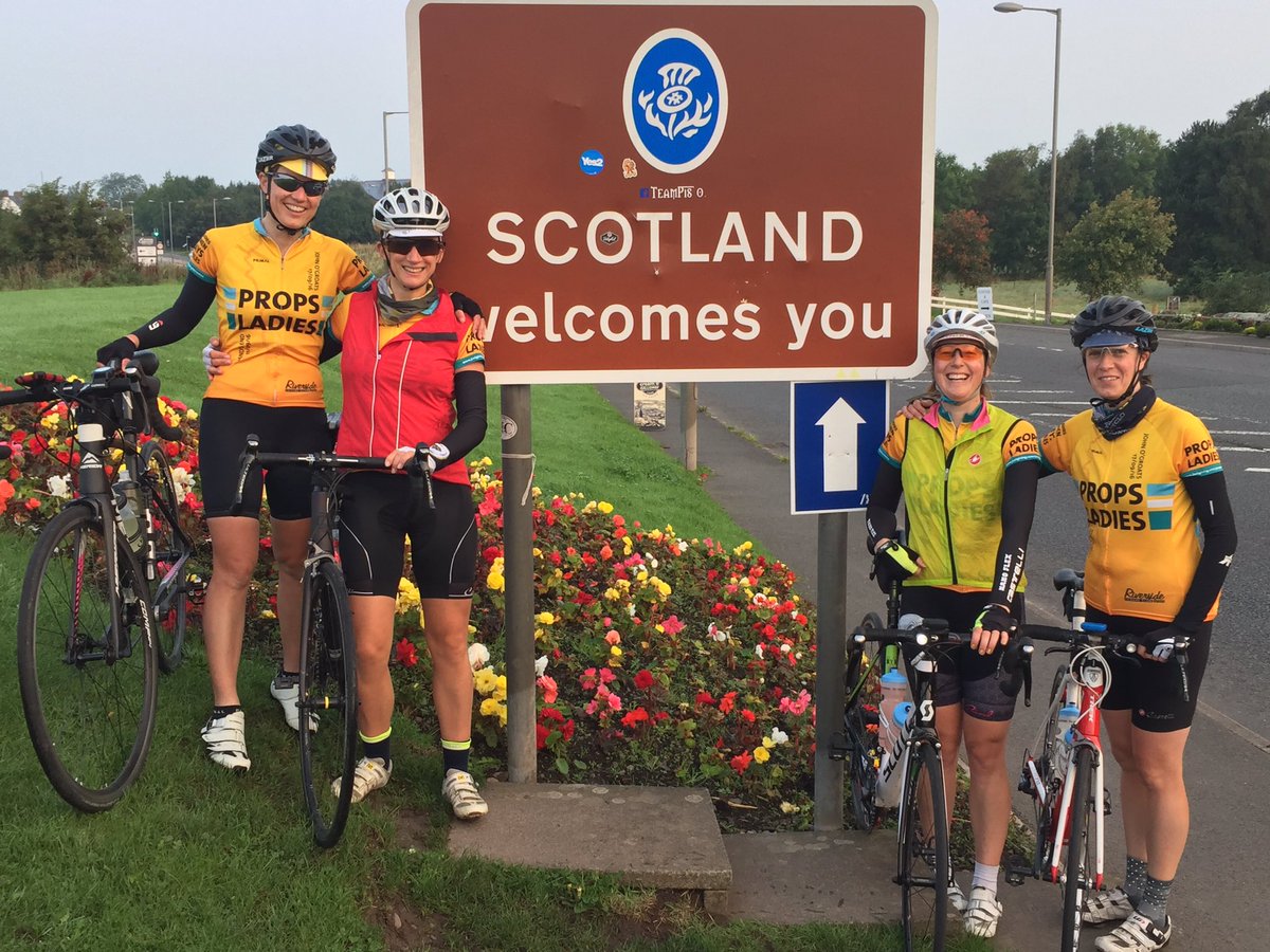 PROPSLadies's tweet photo. Made it to Scotland #ladieslejog #day5 #propscc https://t.co/wEo9zcU0yO