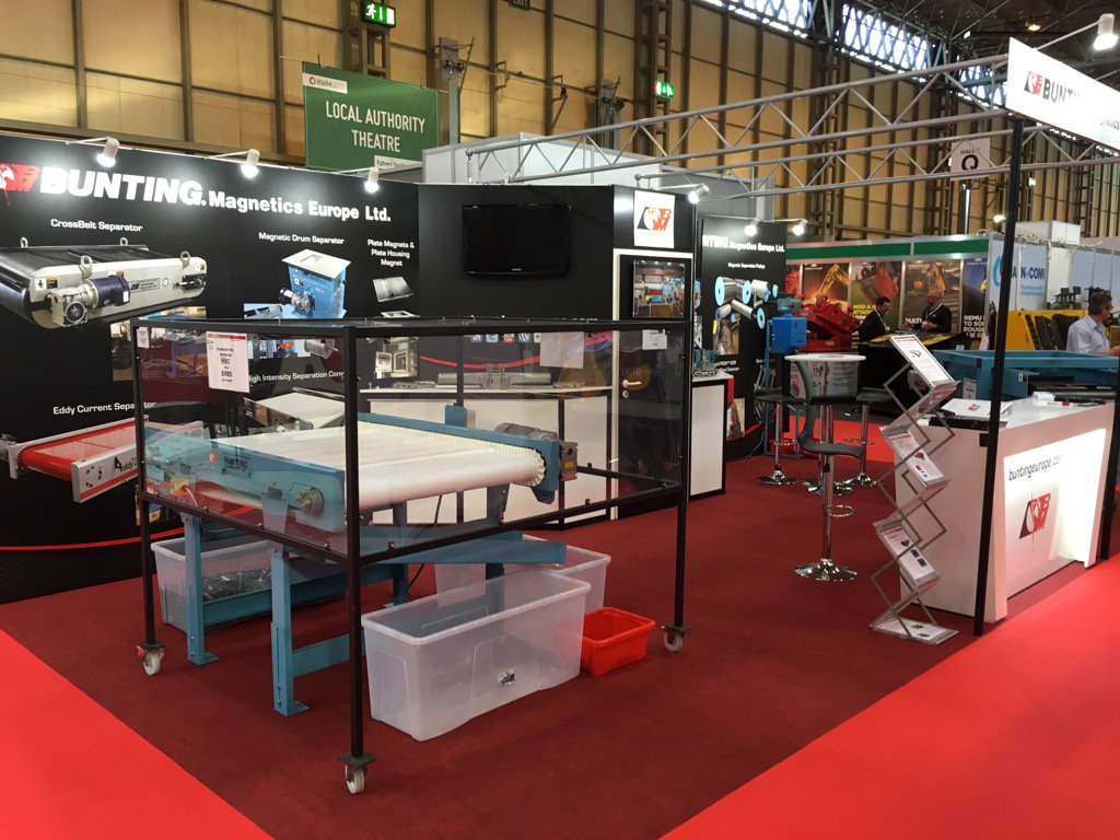 Heading to @RWM_with_CIWM today? Drop by @BuntingEurope for live separation demos stand 5R81 #RWM16 #RWM2016