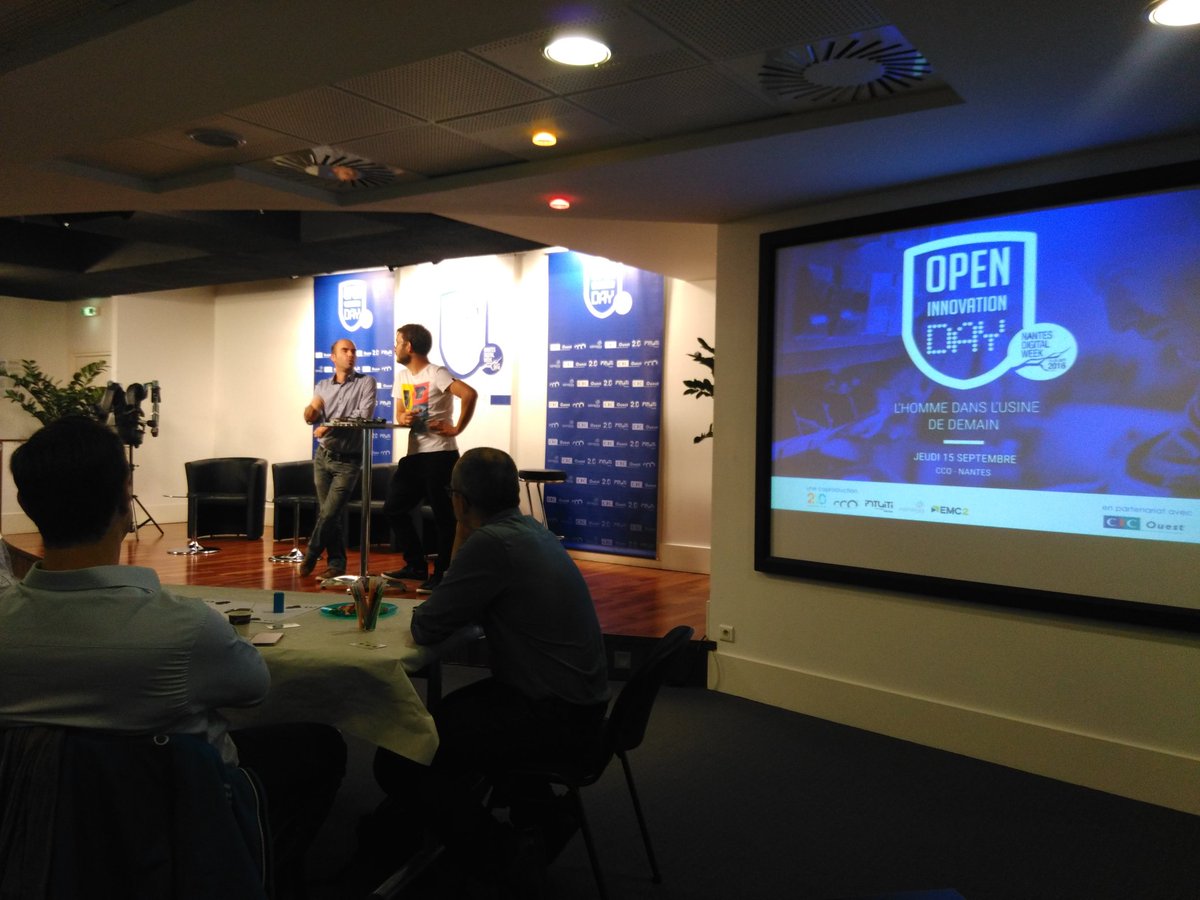 CantineNantes's tweet photo. Lancement de #OpenInnovDay avec les équipes d'industriels et les startups !  #openinnovation #nantes https://t.co/O8Gvjz6JjE