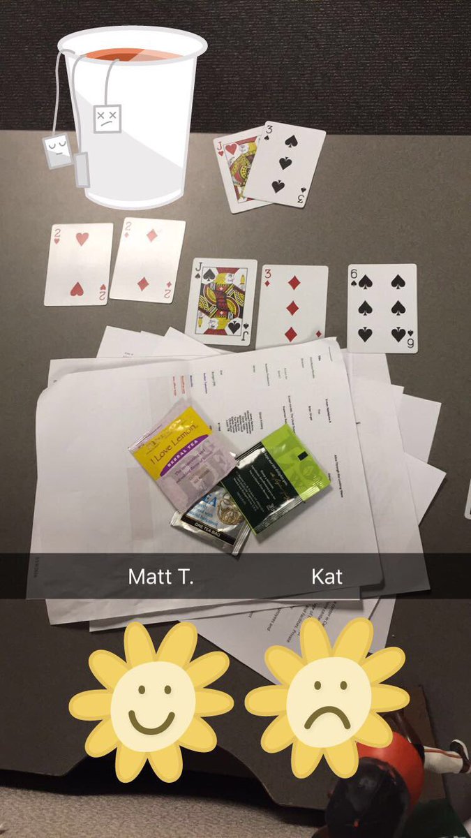 dailyholdem's tweet photo. So close! The first hand of #twohandtuesday saw Matt T. spoil Kat's chance at a first win.
JJ33>JJ22 #dailyholdem https://t.co/ErHeUkn0UP
