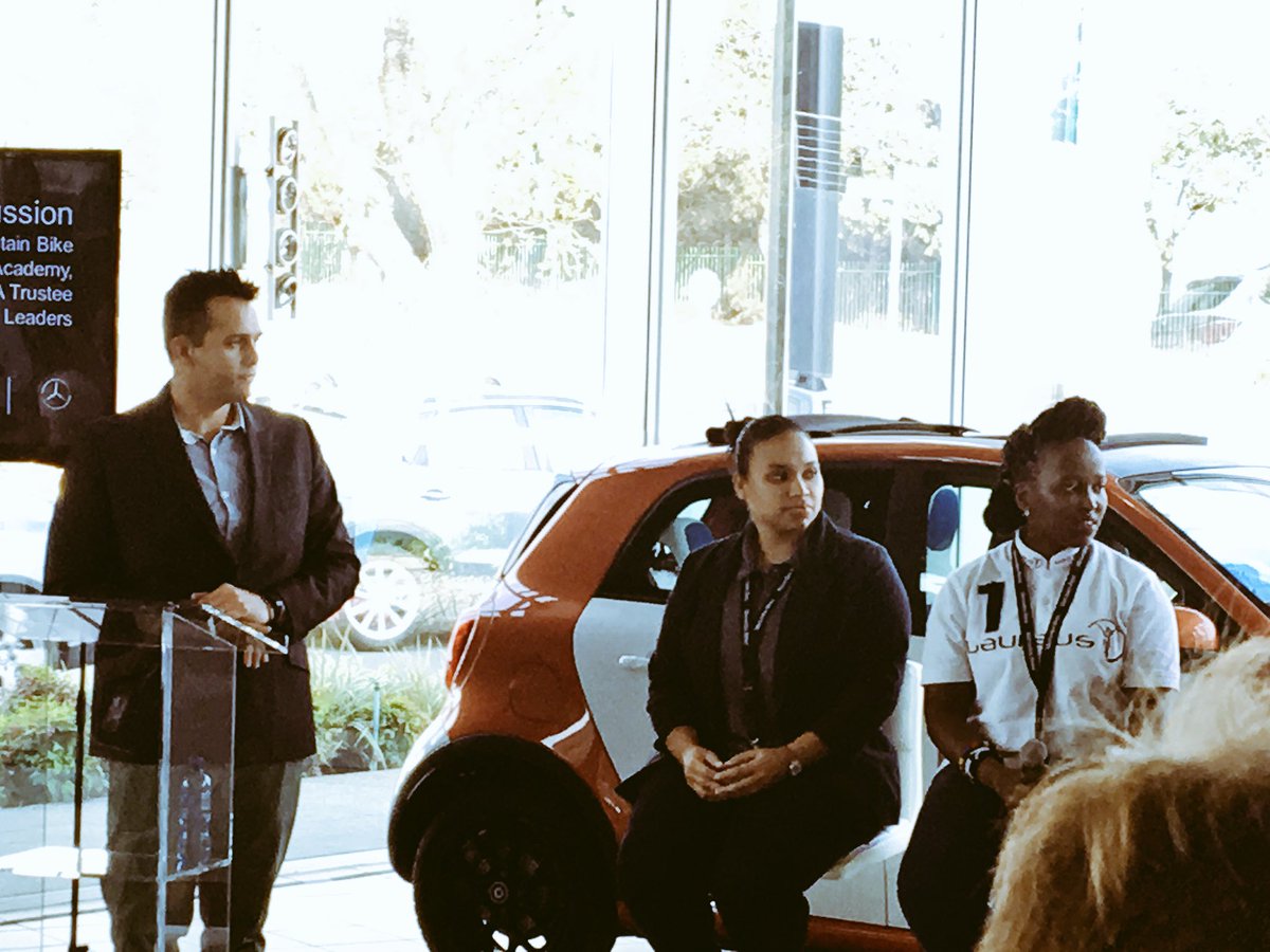 GitaCarroll's tweet photo. @NasiphiKhafu13 rocking the Laureus panel at the @MercedesBenz_SA breakfast on behalf of Laureus YES&amp; @peaceplayers! https://t.co/jhVCGcFgZN
