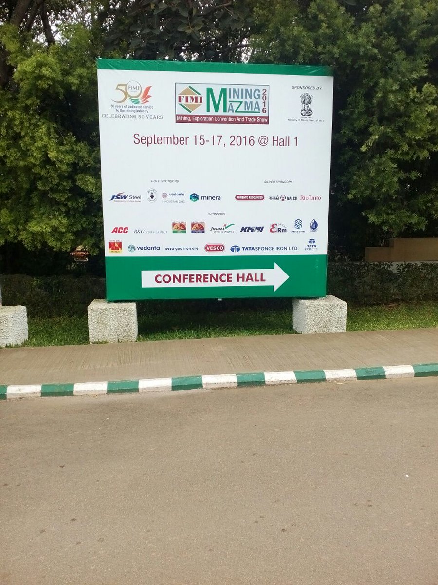 CSMTechnologies's tweet photo. Ouw own #i3MS finds mention in #Mining Exploration Convention & Trade Show #Bengaluru @Gov_Mines_India @PiyushGoyal https://t.co/30Z0v6v2dw