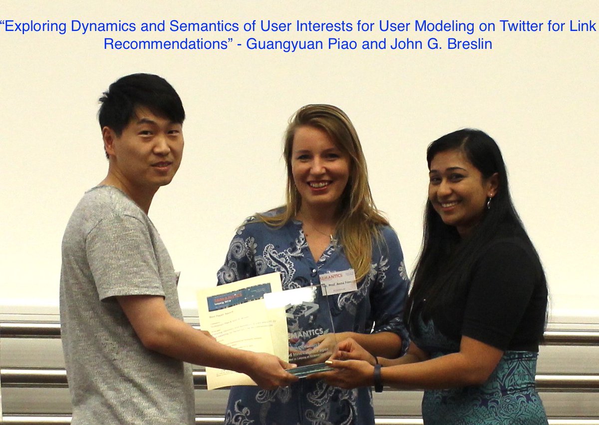 amrapaliz's tweet photo. #semanticsconf Best Paper Award goes to @parklize & @johnbreslin ! Congratulations :) #semantics2016 https://t.co/jFLaNCwcb9
