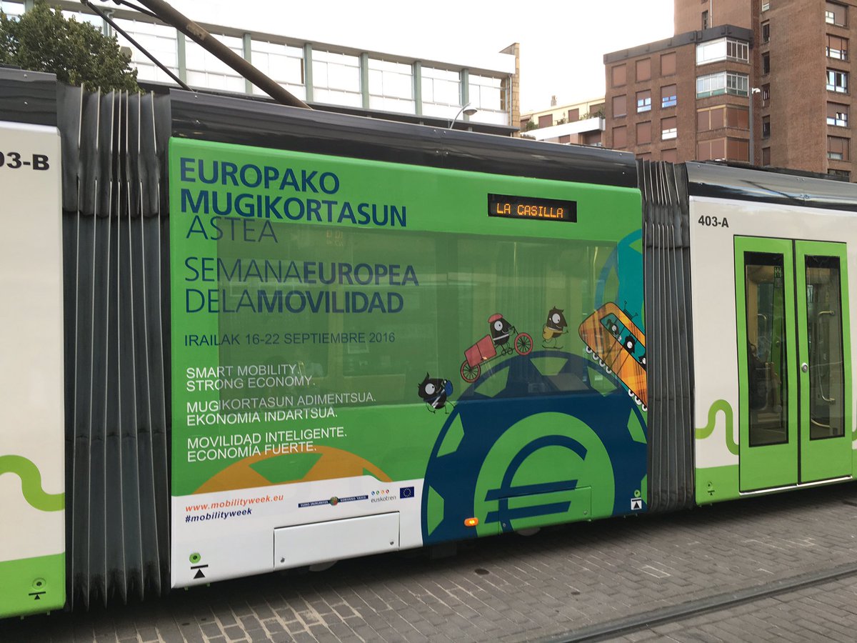 Comparko's tweet photo. #Bilbao participará a partir de mañana en la #mobilityweek @SEUMov #comparkea https://t.co/amSUORQEBo
