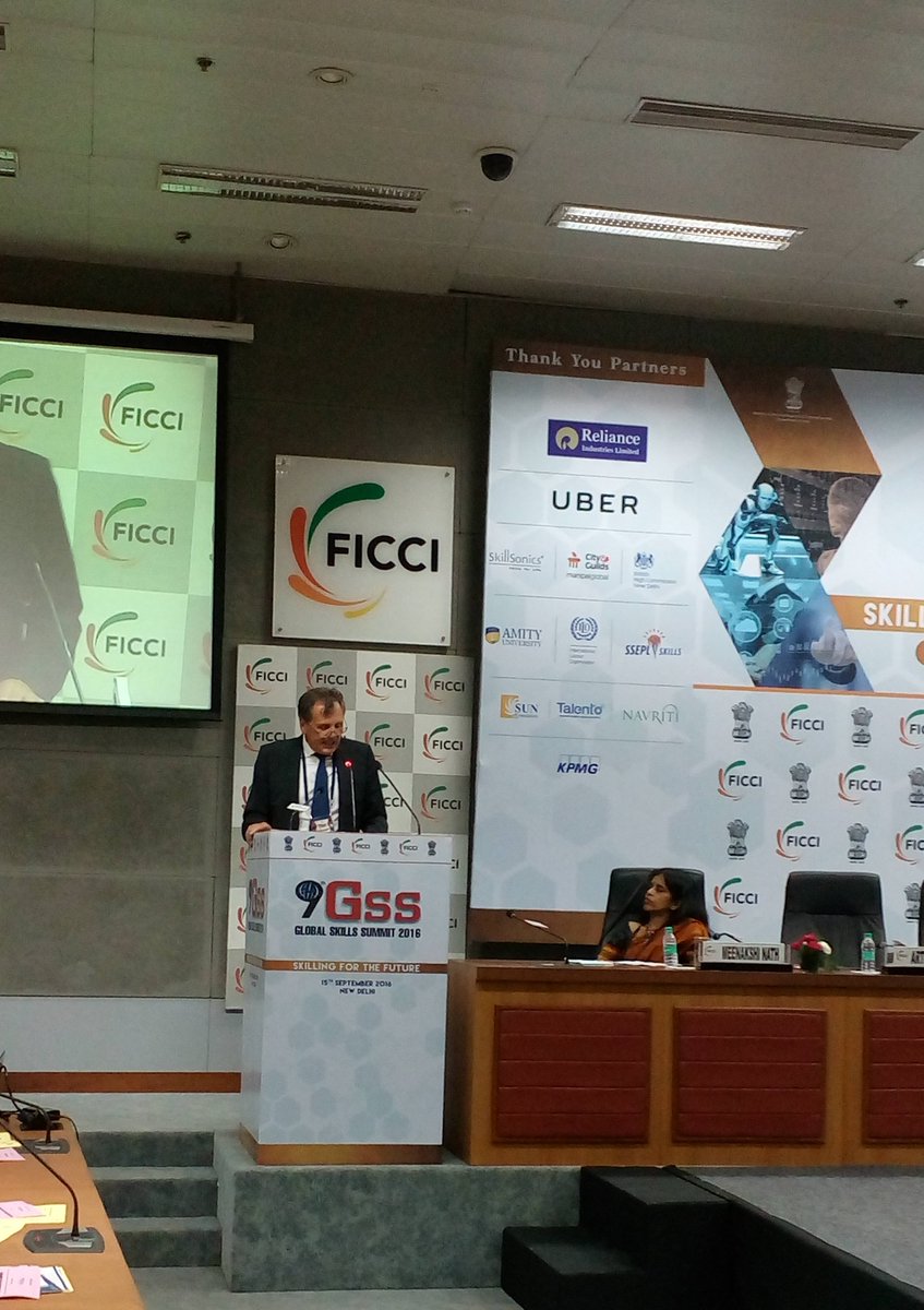 ficciskill's tweet photo. Mr Arthur Glattli, Dy.Head, Training and Innovation, Swissmem (Skillsonics) at #GSS2016 #Skills #SkillIndia #Summit https://t.co/6JsrVe170x