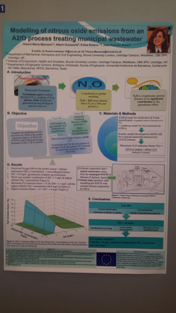 jabl69's tweet photo. We are happy to share our poster at #SWWS16 conference in Athens. N2O emissions modelling with extended ASM2d https://t.co/bg3kvY4w8i