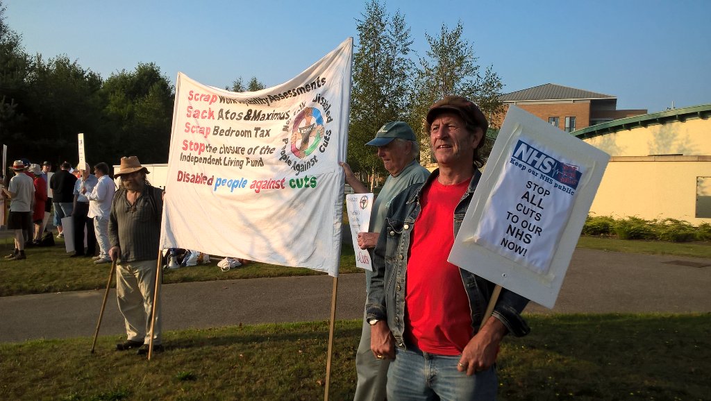 equallives_org's tweet photo. Equal Lives &amp; DPAC Norfolk supporting Save Our NHS protest today at Norfolk &amp; Norwich Hospital @Dis_PPL_Protest https://t.co/6G8e3OEAkr