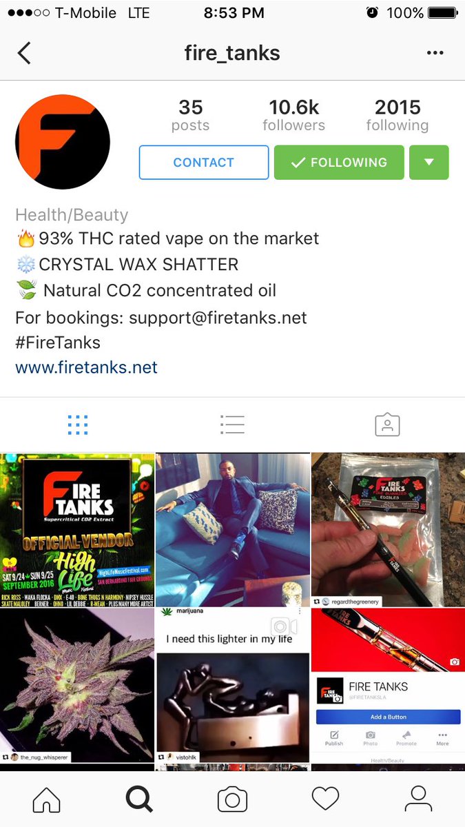FireTanks's tweet photo. FOLLOW UP ON IG πππ½ππ½
#firetanks #co2 #vape #vapelife #vapepen #420 #420lifestyle #dablife #dabbing #losangeles https://t.co/0GakhI1lSv