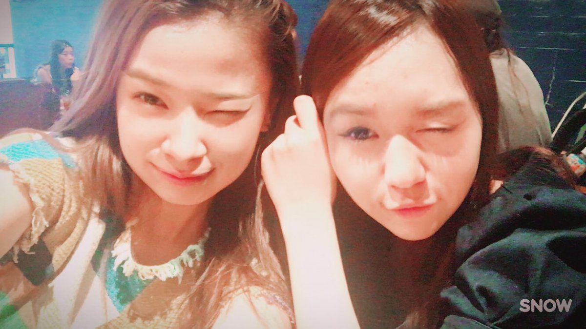 fumika_tweet's tweet image. 小笠原さんと顔交換。

#真夜中のウイウイ