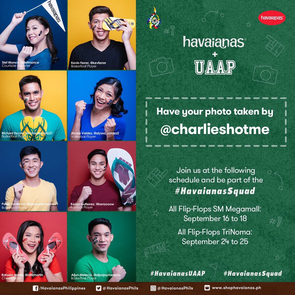 AlyssaValdez2's tweet photo. Be part of the #HavaianasSquad and have your photo taken by @charlieshotme! https://t.co/C7yewDhGXB