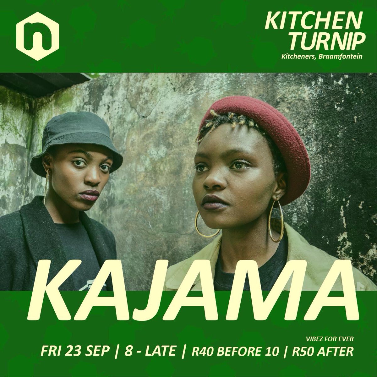 Next up we have the fresh duo from Jozi <a href="/KAJAMA_SA/">#PolarityPrismEP</a> . Catch them at <a href="/BarKitcheners/">KCB</a> next Friday 23rd. #KitchenTurnip