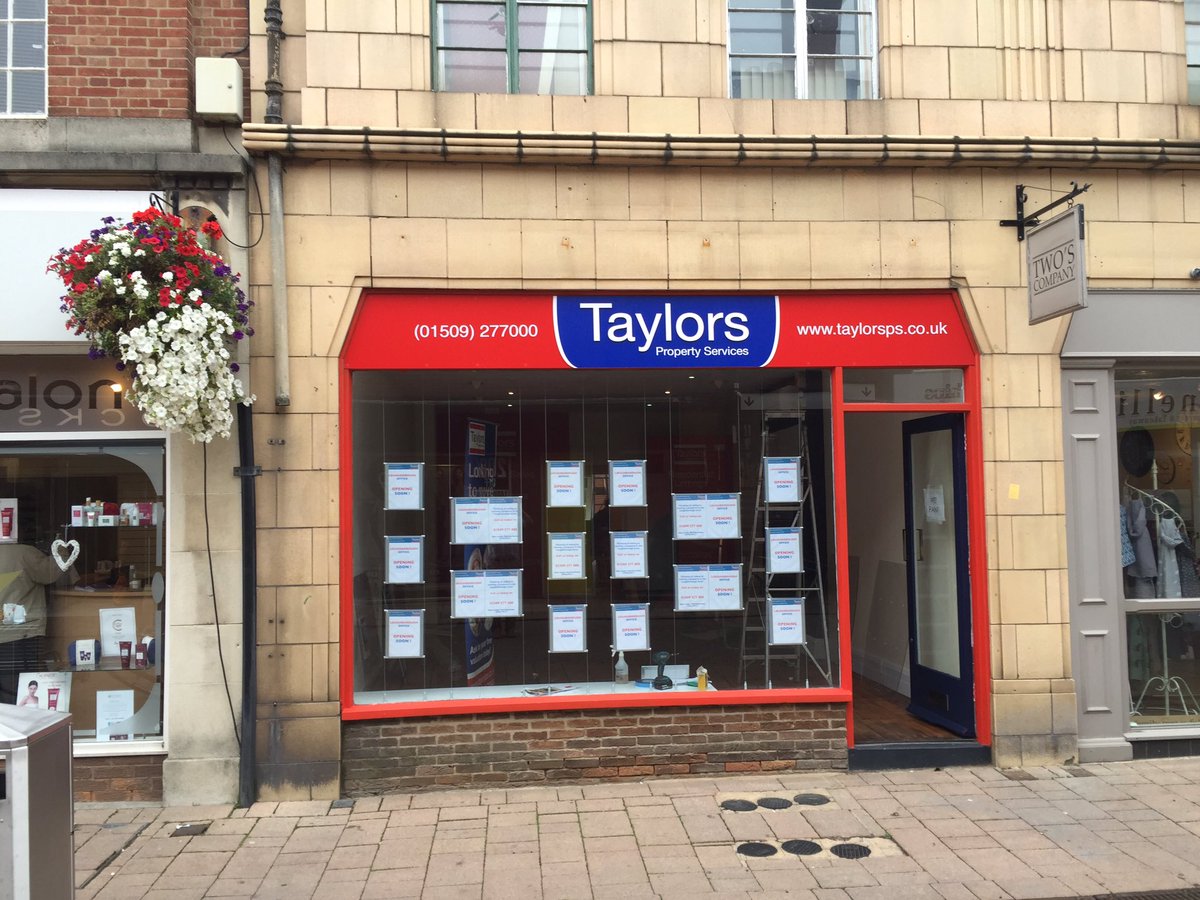 Signage is up,decorators are in, ready for the opening at the end of the month! #estateagents #Loughborough